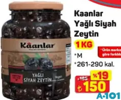 KAANLAR YAĞLI SİYAH ZEYTİN 1 KG